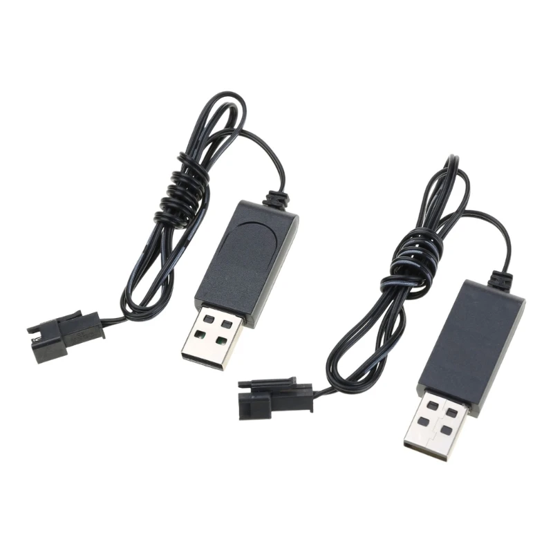 Câble chargeur USB pour batterie drone XD99 3.7V 500mAh sur fond clair