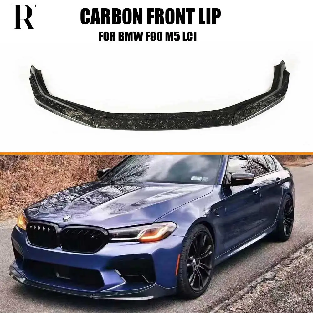 Mp Style Real Carbon Fiber Front Bumper Chin Lip Spoiler