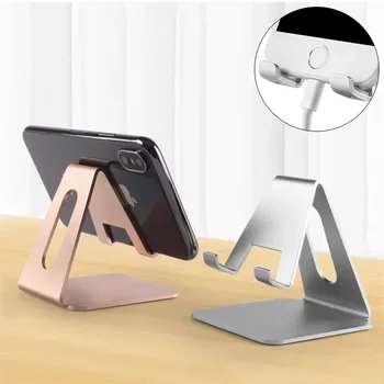 Supporto per telefono cellulare da scrivania Supporto per telefono cellulare in metallo per IPhone X XS MAX 8 7 6 12 Supporto per telefono da scrivania per Samsung S20 Xiaomi Huawei