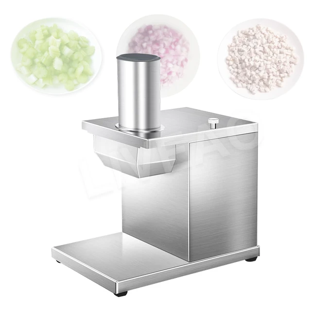 8mm 10mm Vegetable Cube Cutting Machine Carrot Radish Potato Cube Dicer  Cutter Machine Electric Potato Tabletop Dicer Machine