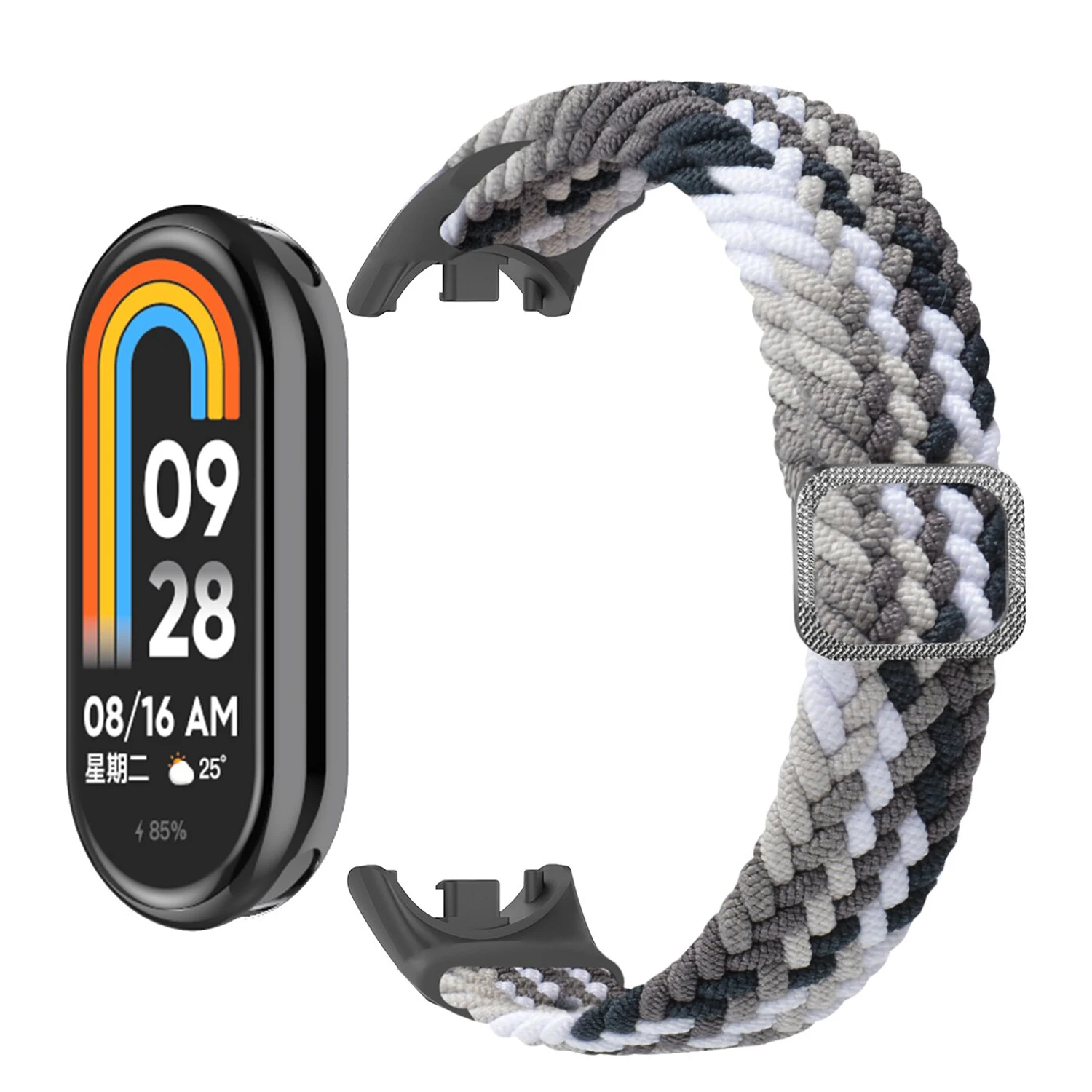 Elastic Nylon Braided Solo Loop Strap with Adjustable Buckle