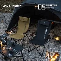 ShineTrip Outdoor Camping Folding Chair Portable Camping Adjustable Folding Chair Office Lunch Nap Fishing Picnic Chair 2
