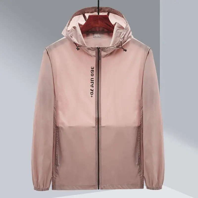 2023 Summer Ice Silk Quick Drying Ultra Thin UV Protection Sun Protection Outdoor Thermal Insulation Couple Hooded Fishing Suit