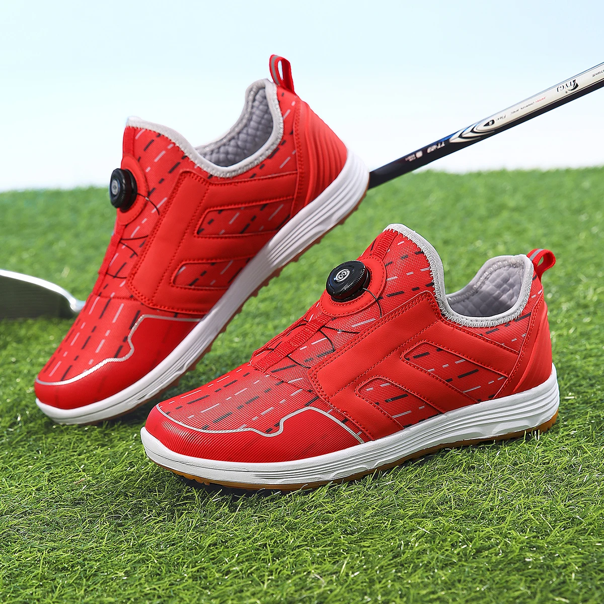 

Men's Golf Shoe Professional Fitness Golf Shoe Men's Track and Field Lawn Jogging Shoe Grass Golf Shoe Men's Walking Shoe