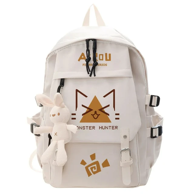 유쾌하고 기능적인 애니메이션 몬스터 헌터 고양이 배낭