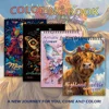 30 Sheets Stress Relief Coloring Book, 11.2x 8.3in,100gsm Thick Paper, Spiral Bound, Halloween Gift, Christmas Gift Option 1