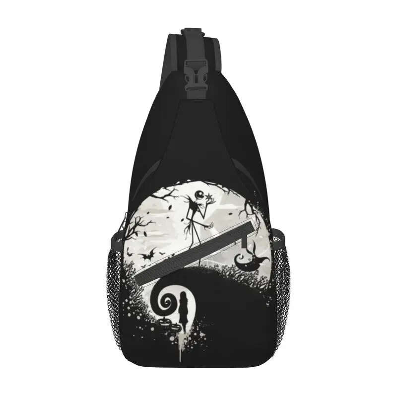 Miniso Disney The Nightmare Before Christmas Sling Bag Jack Skellington Spalla Petto Crossbody Zaino Ciclismo Daypack
