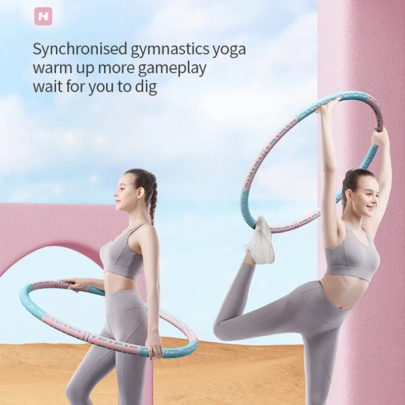 Removable Fitness Hoop Massage Foam Adult Weight Loss Training Equipment Hula Circle