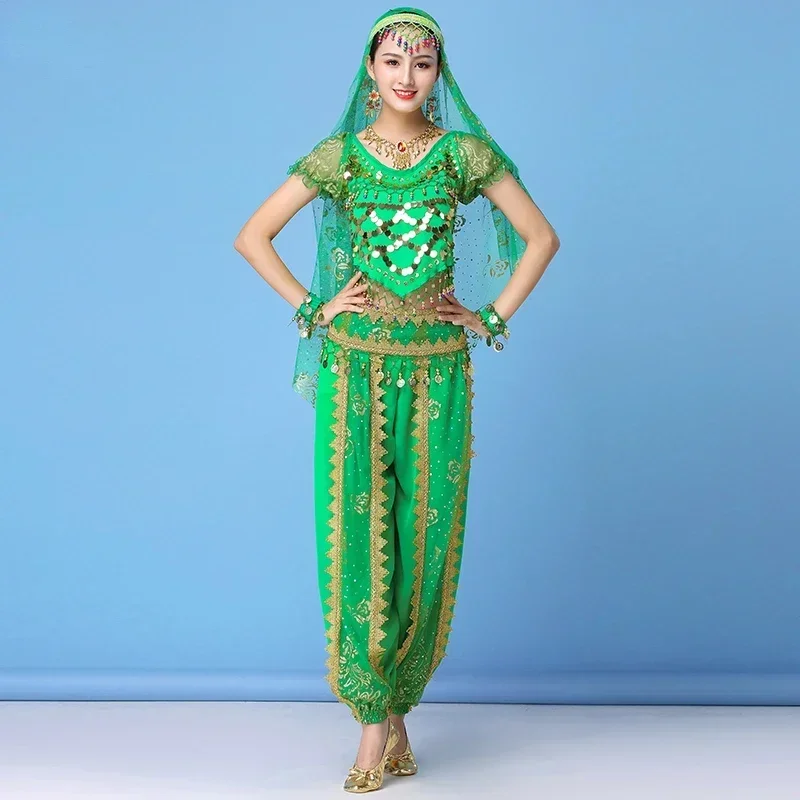 

Belly Dance Costume Woman Sexy Bollywood Dancing Dress Oriental Belly Dance Suits Indian Dancing Practice Bellydance Competition
