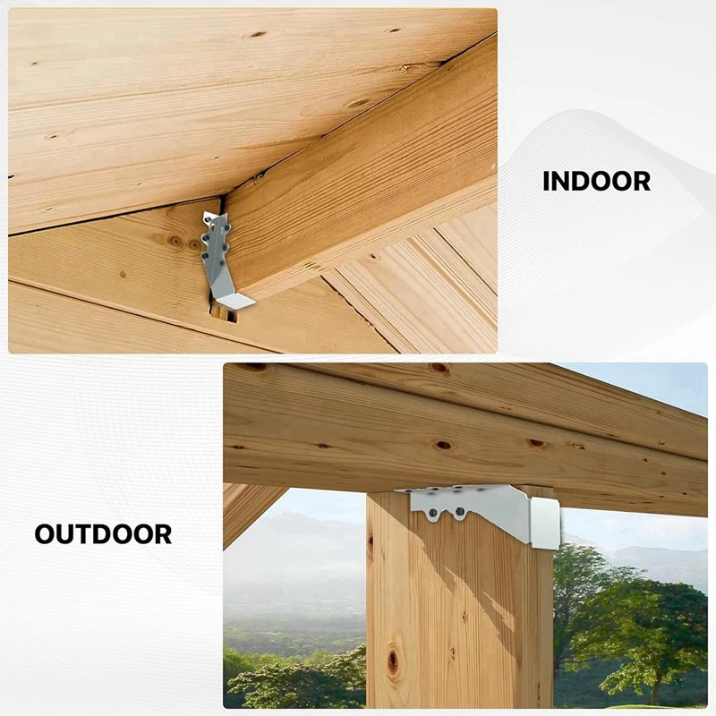 10 PCS 2X6 Joist Hanger Gauge Double Shear Face Mount Joist Hanger for Rafters Tie Brackets For Floor