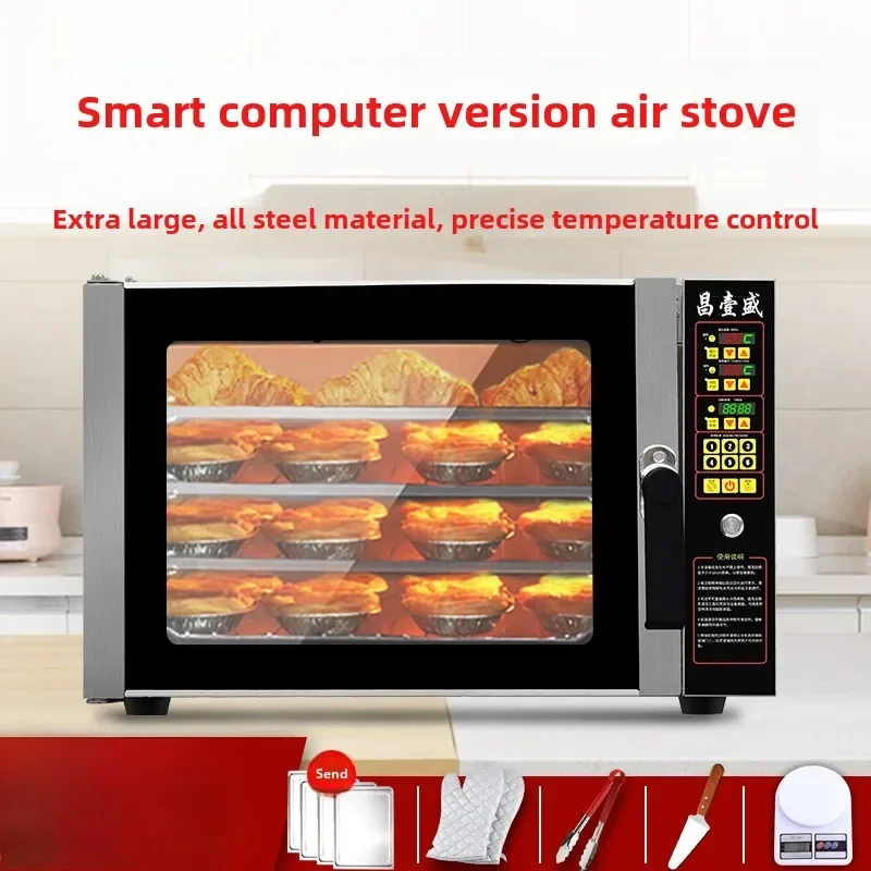ZC commercial hot air circulation oven 4-layer large-capacity baking cake bread pizza electric oven 2