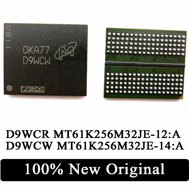 

100% Новинка D9WCR MT61K256M32JE-12:A D9WCW MT61K256M32JE-14:A MT61K256M32JE DDR6 BGA IC