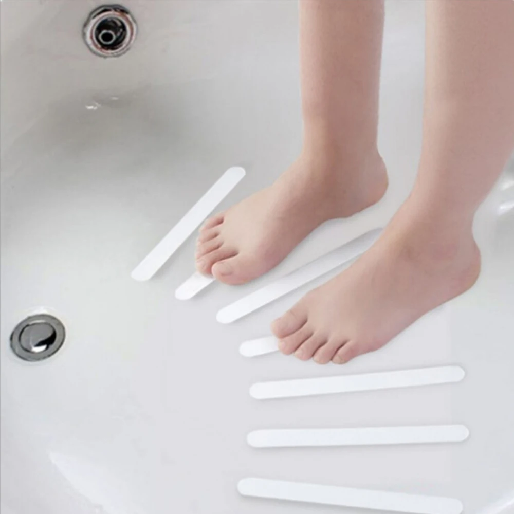 Bathroom Anti Slip Bath Mat 20x2cm Grip Stickers Non Slip Shower Strips Flooring Safety Tape Mat Pad PVC Anti Bathroom