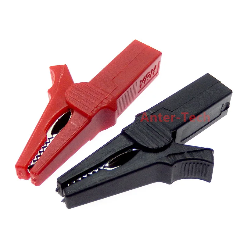 2PCS Battery Test Clip 55MM HV Alligator Clip For Banana Plug 4mm Multimeter Pen Cable Probes Crocodile