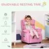 Kids Recliner Adjustable Armchair Sofa, Soft Sponge Cushion Accent Chair, Pink 4
