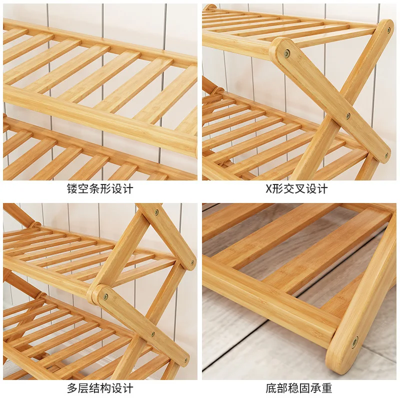 Multi-Layer Plant Rack for Indoor Living Room Flower Pot Rack Green Pineapple Succulent Balcony Decoration Storage Bamboo
