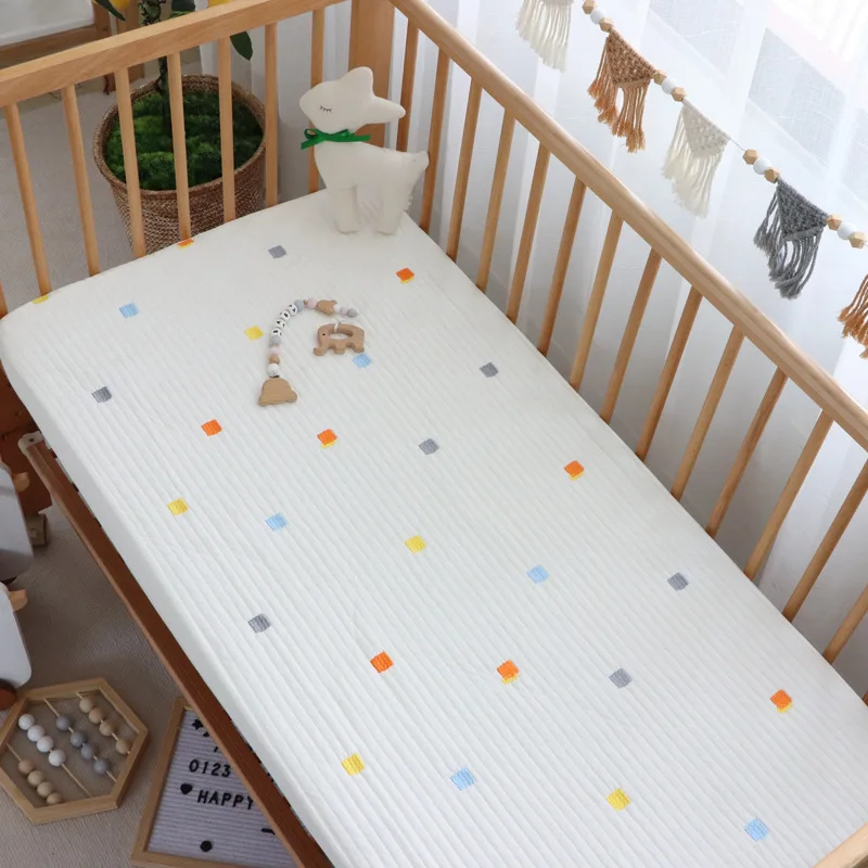 

Crib Sheet 100% Cotton Crib Sheets For Baby Toddler Newborn Cartoon Mattress Cover Baby Bedding