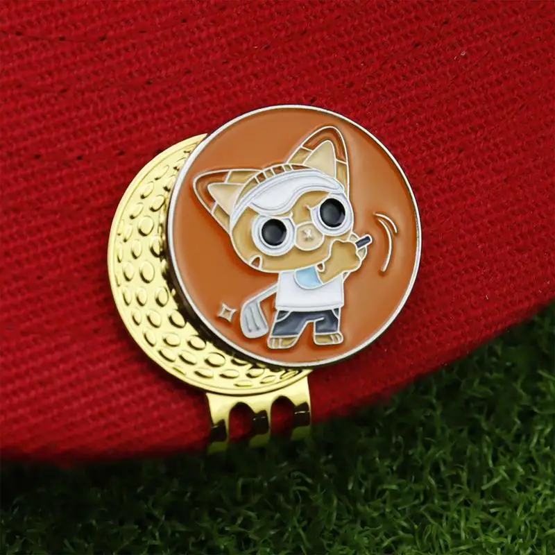 Golf Ball Marker Golf Hat Clip Caps Clips Sports Sign With Clamp Cool Ball Markers For Hats Pants Belts Accessories