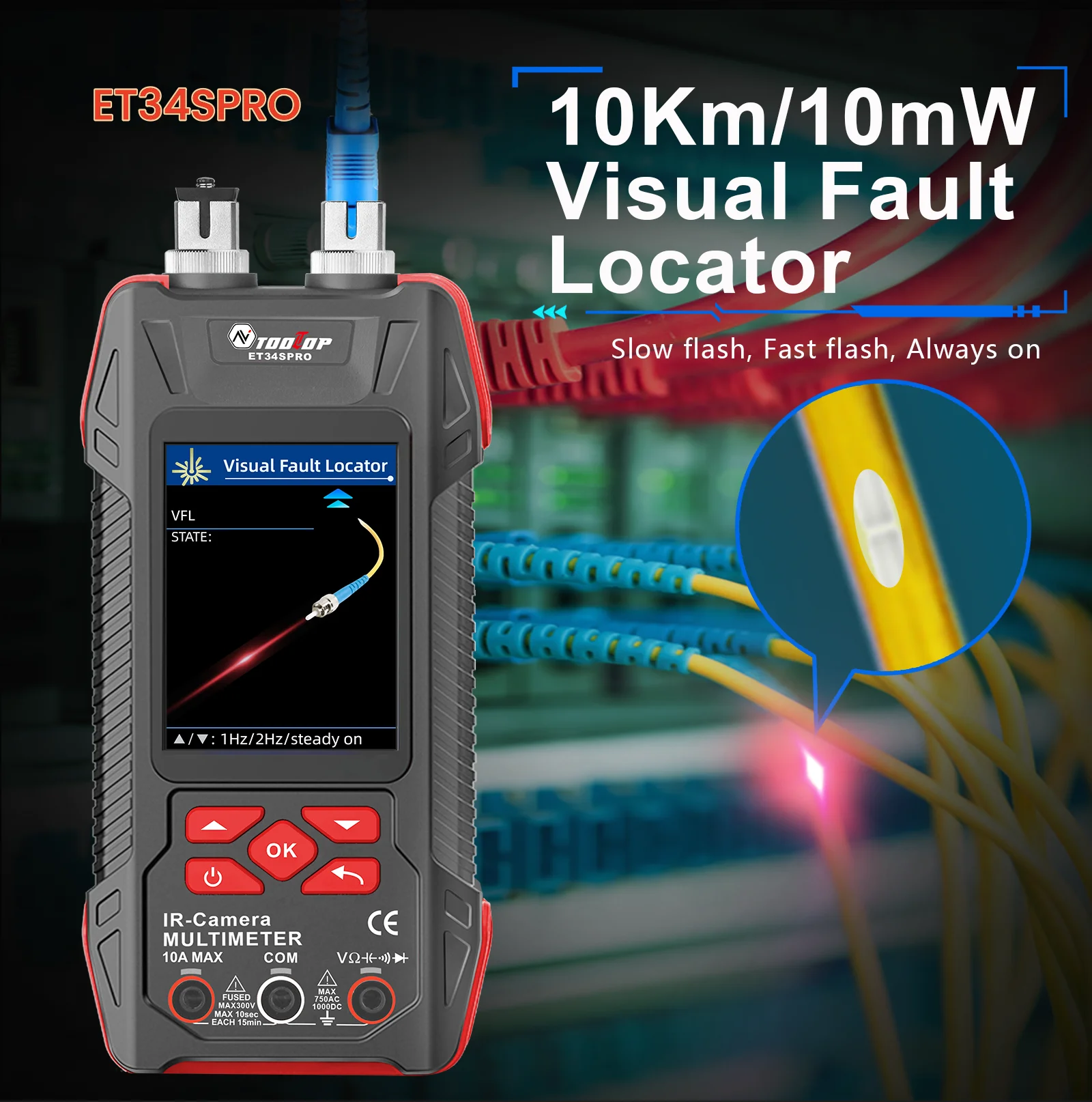 3.2inch Thermal Camera with Macro Lens 60000 Counts Digital Multimeter Electrica