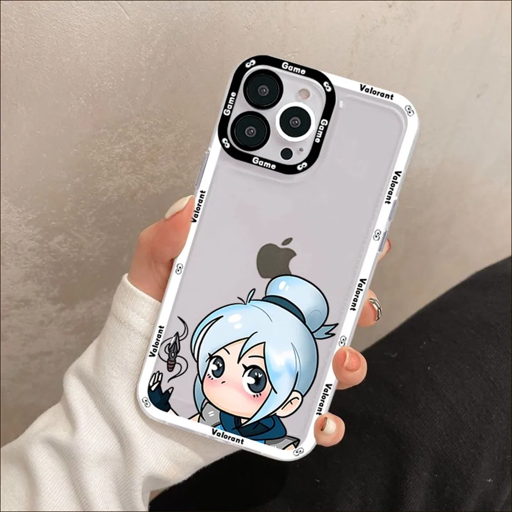 Charming Valorant Game-Themed Shockproof Phone Case - Couples Edition