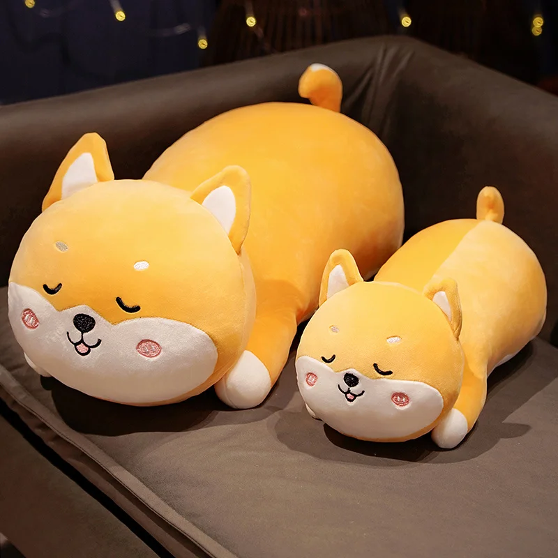 

40/60CM Lovely Fox Shiba Inu Cat Plush Pillow Toys Cute Face Animal Dolls Stuffed Soft Cushion Kawaii Gift for Children Girls