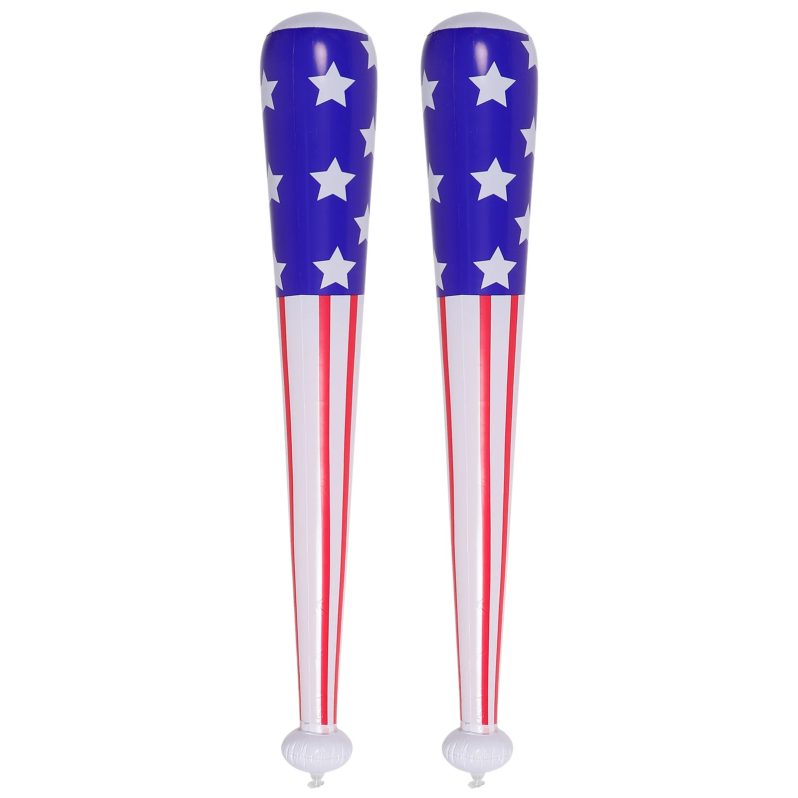 2 Pcs Inflatable Baseball Bat Durable Pvc Portable Toys For Sports Games Pool Fun Parties Carnival Supplies Air Filled Bat Prop