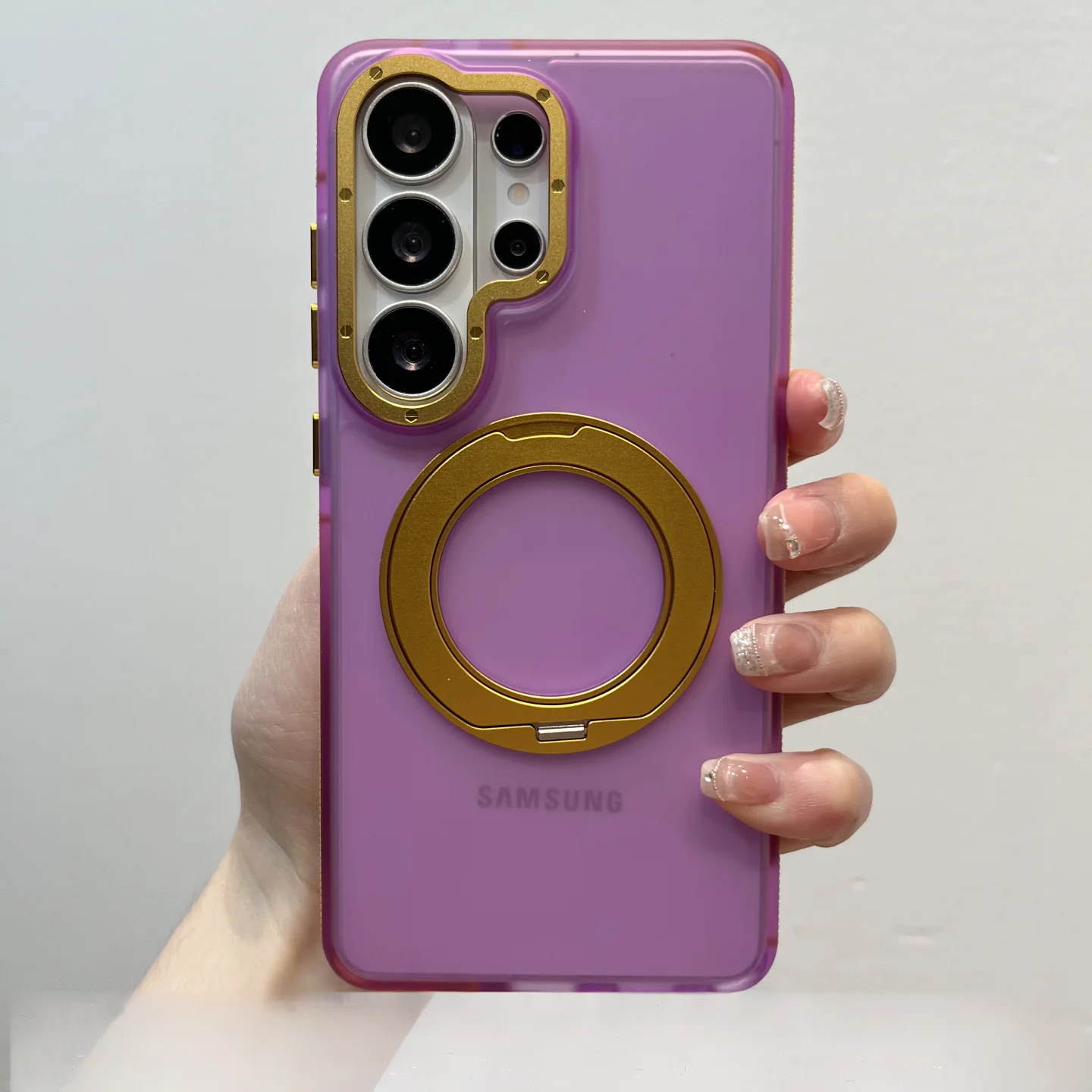 Colorful 360° Rotatable Ring Stand Shockproof Case