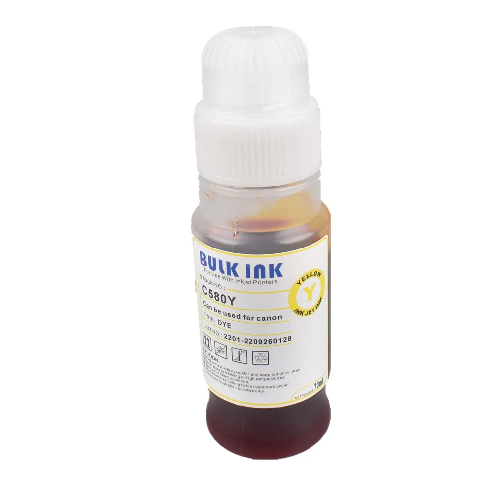 Dye Ink Refill Kit Compatible GI-40 GI-50 GI-60 GI-70 GI-80 GI-90 GI-20 For Canon PIXMA G5040 G6040 G7040 G5050 G6050 G7050