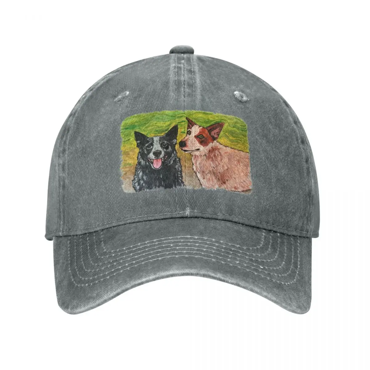 

One Heeler, Two Heeler, Red Heeler, Blue Heeler Cap Cowboy Hat hat man luxury golf men's cap Women's