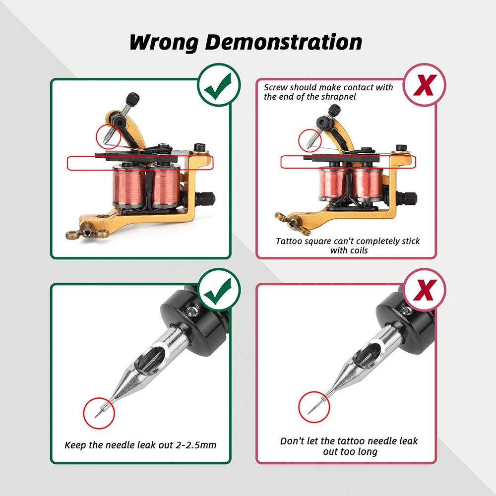 プロフェッショナルタトゥーコイルマシンタトゥーライナーとシェーダー