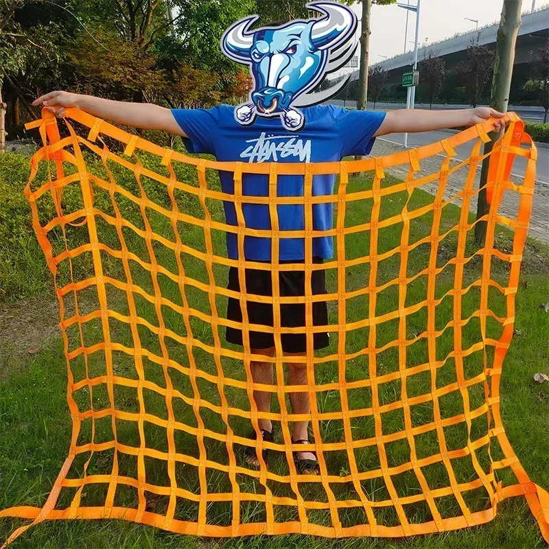 Terminal Bulk Cargo Loading And Unloading Cargo Lifting Net Goods Transfer Hoisting Net Marine Mesh Flat Sling Fall Protection