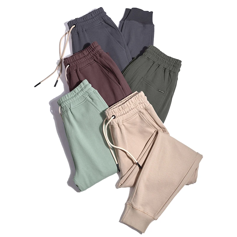 

Lace Up Casual Pants Men Sweatpants Streetwear Sports Leggings Retro Drawstring Loose Trend Straight Cotton Trousers MA451