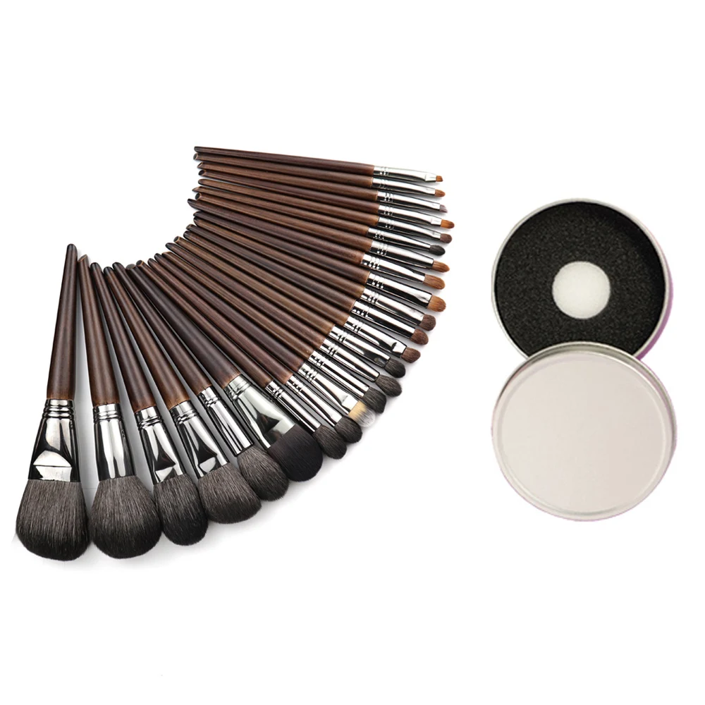 Ovw Natural Goat Hair Makeup Brushes Set Professional Kit Brocha
