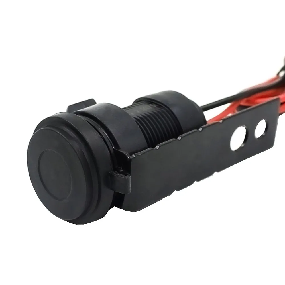 

Plastic DC 12V Waterproof Adapter Phone Replace Accessory Replacement Black Handlebar Motorcycle USB Charger Power