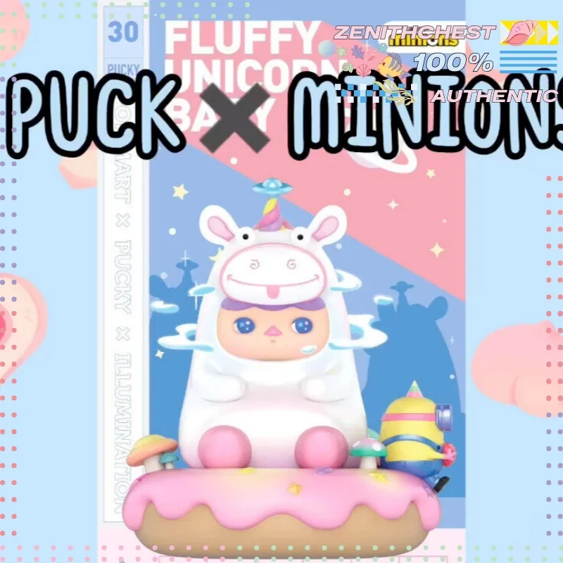 POPMART PUCKY Minions Co-branded Unicorn Hanging Card Figure Delicate Carving Stunning Visual Artwork Stylish Display Customized 5