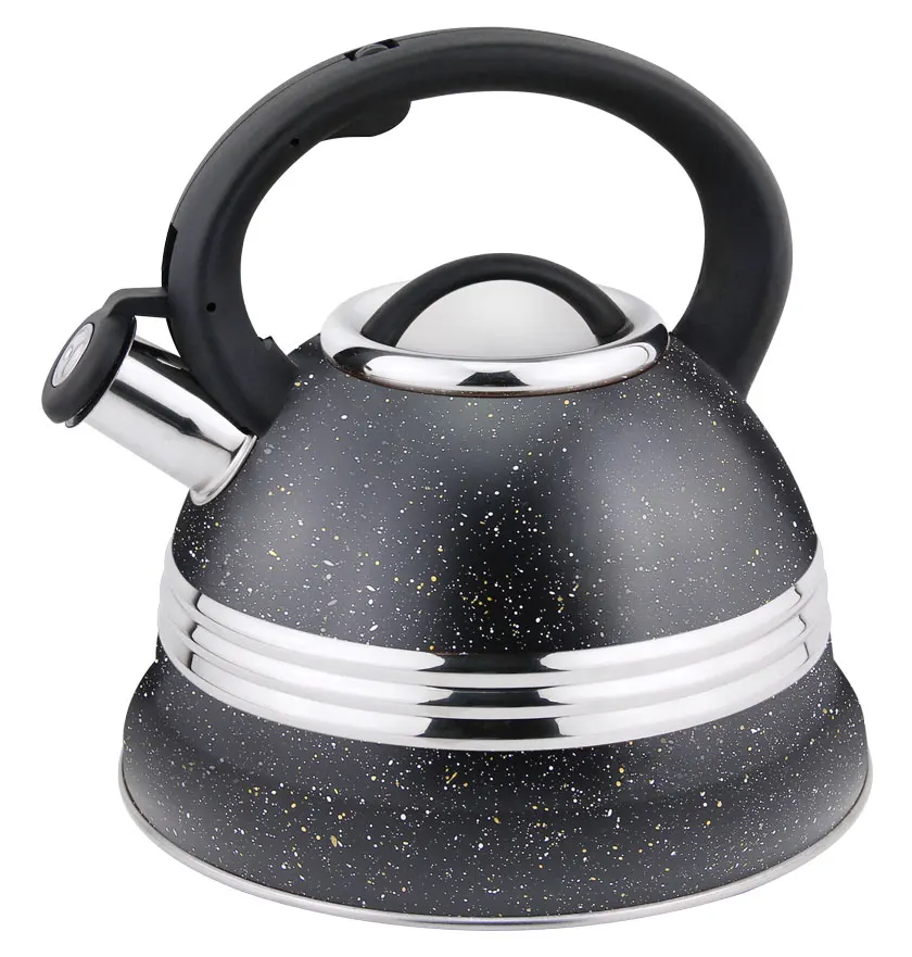 

Hausroland heat resistant handle kettle marble coating water kettle
