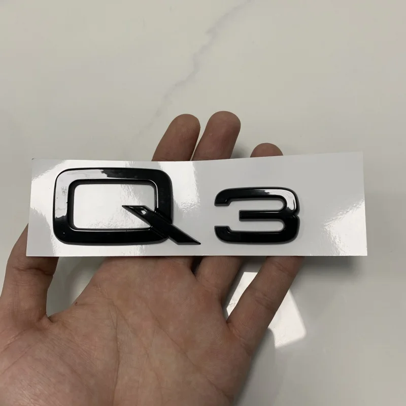 Scritta Emblema Fregio Logo Posteriore Per Audi Q 3 Q3 SQ3 Cromata - Foto 4