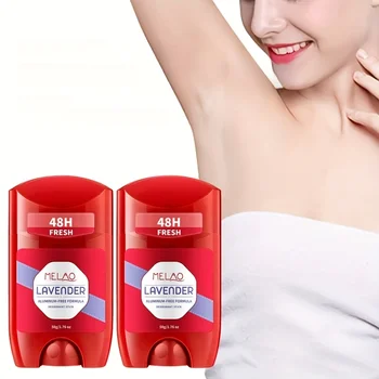 Lavender Deodorant Stick, Strawberry Deodorant Stick, 50g - 48 Hours of Lasting Freshness, Moisturizing and Refreshing, Suitable for Work, Dating, and Home Use 1