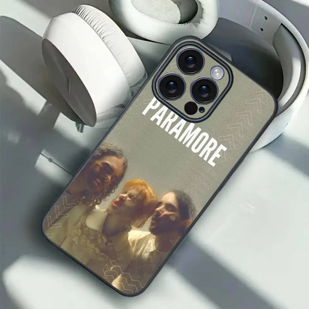 1개 쿨 밴드 P-파라모어 폰 케이스 아이폰 16 15 14 13 12 17 프로 맥스 플러스 미니 TPU 부드럽고 피부 친화적인 케이스