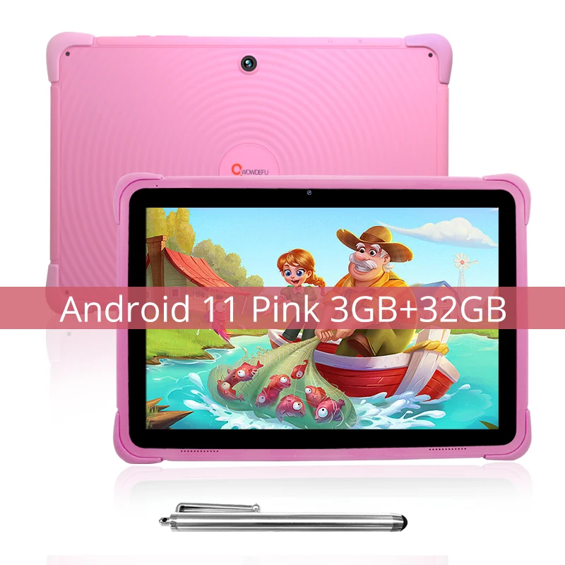 タブレット 子供用 Android12 キッズタブレット 64GB ピンク