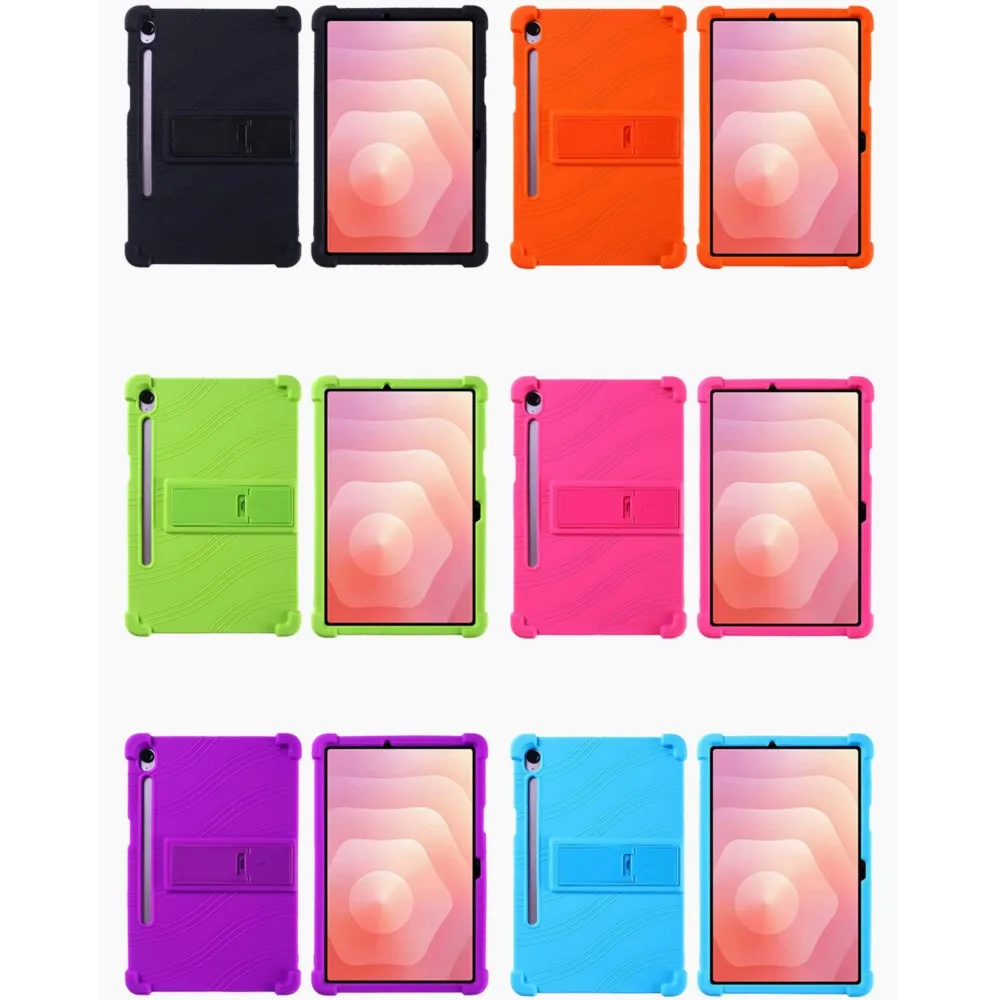 Kids Safe Silicone Kickstand Case - Durable Soft Cover