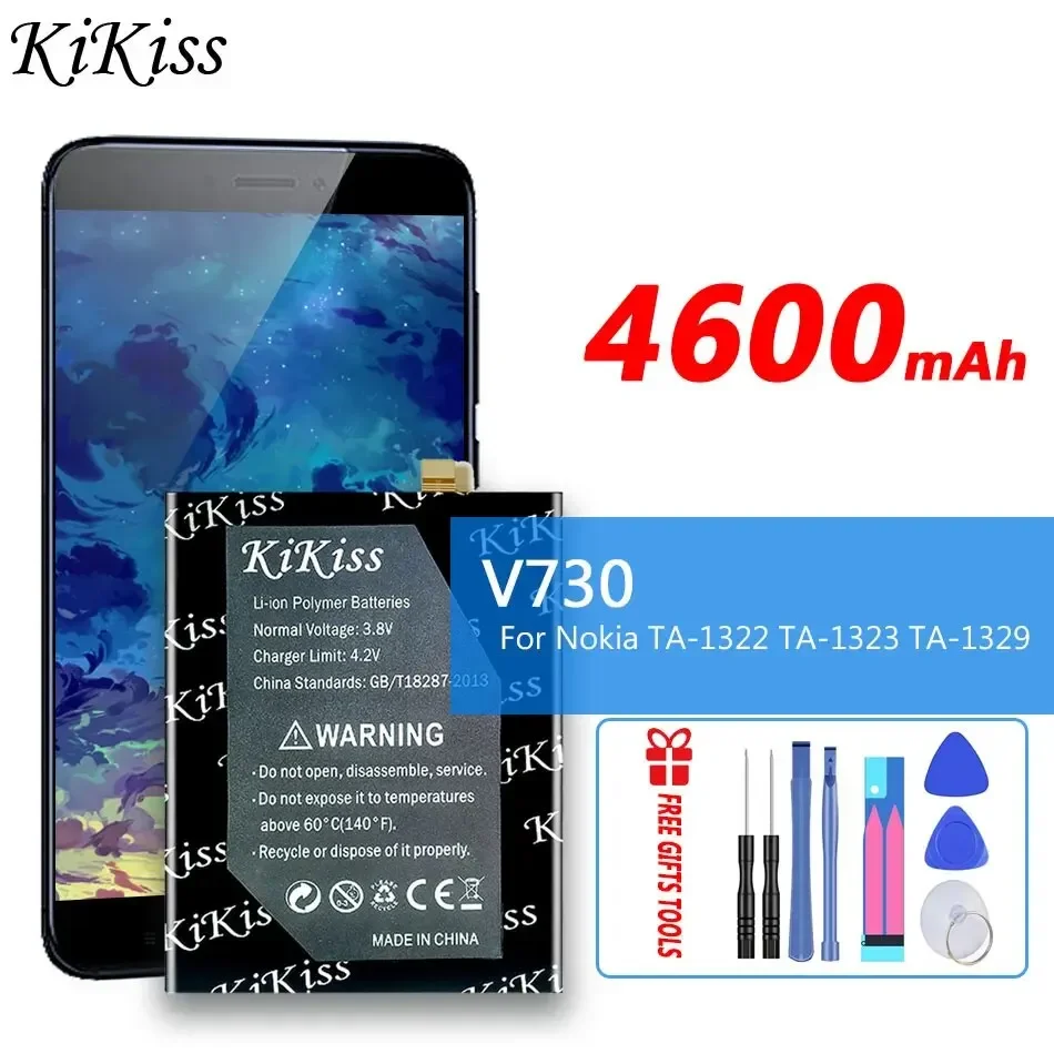 

Аккумулятор KiKiss V730 4600 мАч для Nokia TA-1322 TA-1323 TA-1329, сменная батарея