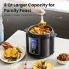 COMFEE’ 6 Quart 9-in-1 Electric Pressure Cooker 13 Presets Instant Multi Cooker Olla de Presion Slow Rice Cooker Non-Stick Pot 4