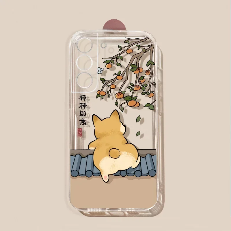 Cartoon Cat Dog Panda Clear Phone Case - Transparent Protective Cover