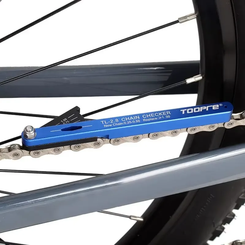 Bicycle Chain Measuring Device Wear Measuring Ruler Mountain Road Bicycle Chain Stretching Detection Tool bicycle chain measuring tool