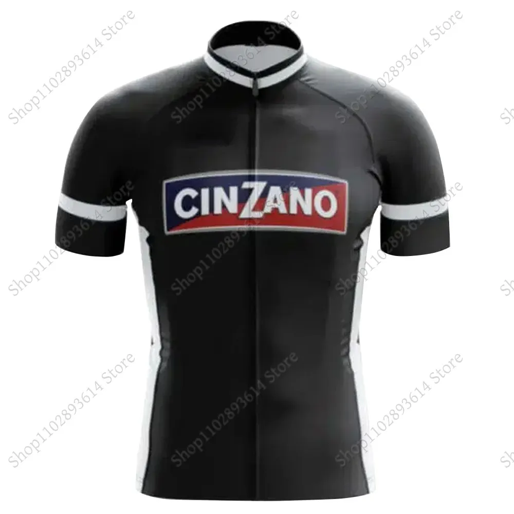 Cinzano-Italy Drink Beer Cycling Jersey Set Short Sleeve Clothing Mens Road Bike Shirts Suit Bicycle Bib Shorts MTB Maillot