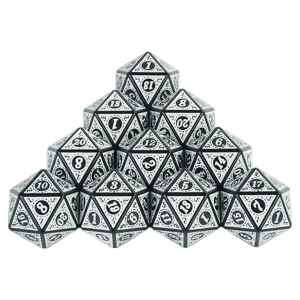 Game Dice Set D20 Polyhedral 20 Sided 10PCS for D&D RPG Playing Table Game