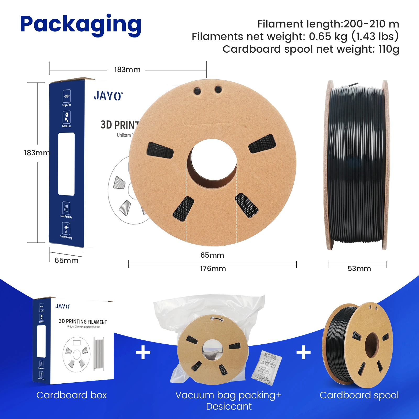 PETG 3D Printer Filament, SUNLU Super Neat Filament Spool, Strong PETG  Filament 1.75mm Dimensional Accuracy +/- 0.02mm, 1KG Spoo