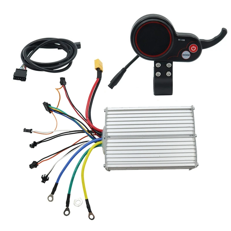 

NEW-48V 30A Electric Scooter Motor Controller+TF100 6Pin Dashboard Scooter Accessories Parts For 10 Inch Kugoo M5