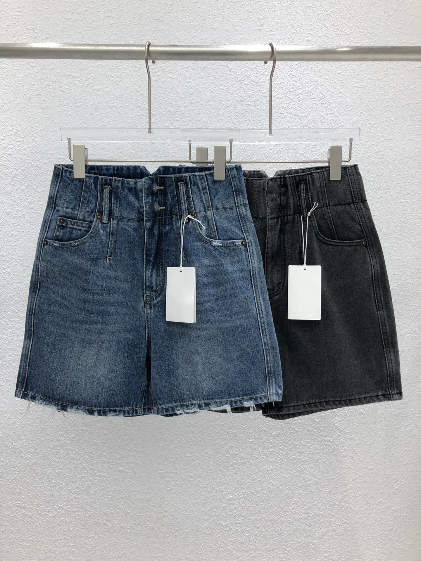 Spring/Summer New High Waist Double Button Denim Shorts basketball shorts